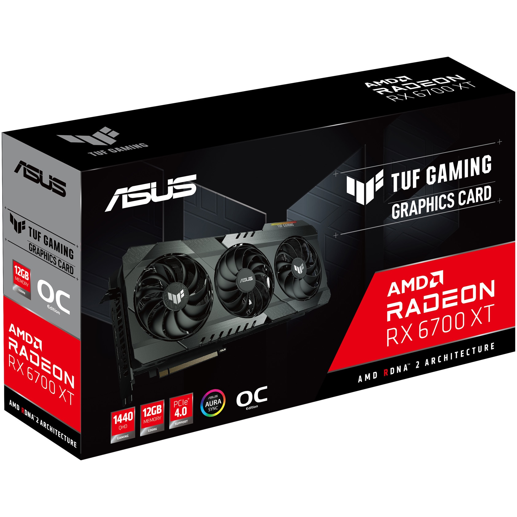 ASUS TUF Gaming Radeon™ RX 6700 XT OC Edition 12GB GDDR6