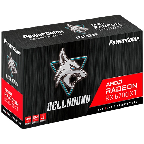 Placa Video Powercolor Radeon Rx 6700 Xt Hellhound 12gb Gddr6 192 Bit Emag Ro