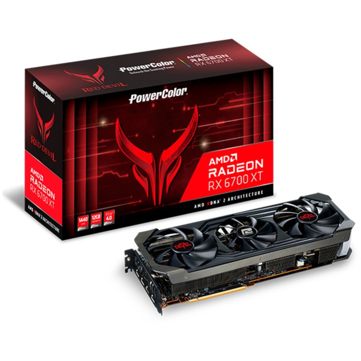 PowerColor Radeon™ RX 6700 XT Red Devil Videokártya, 12GB GDDR6, 192-bit