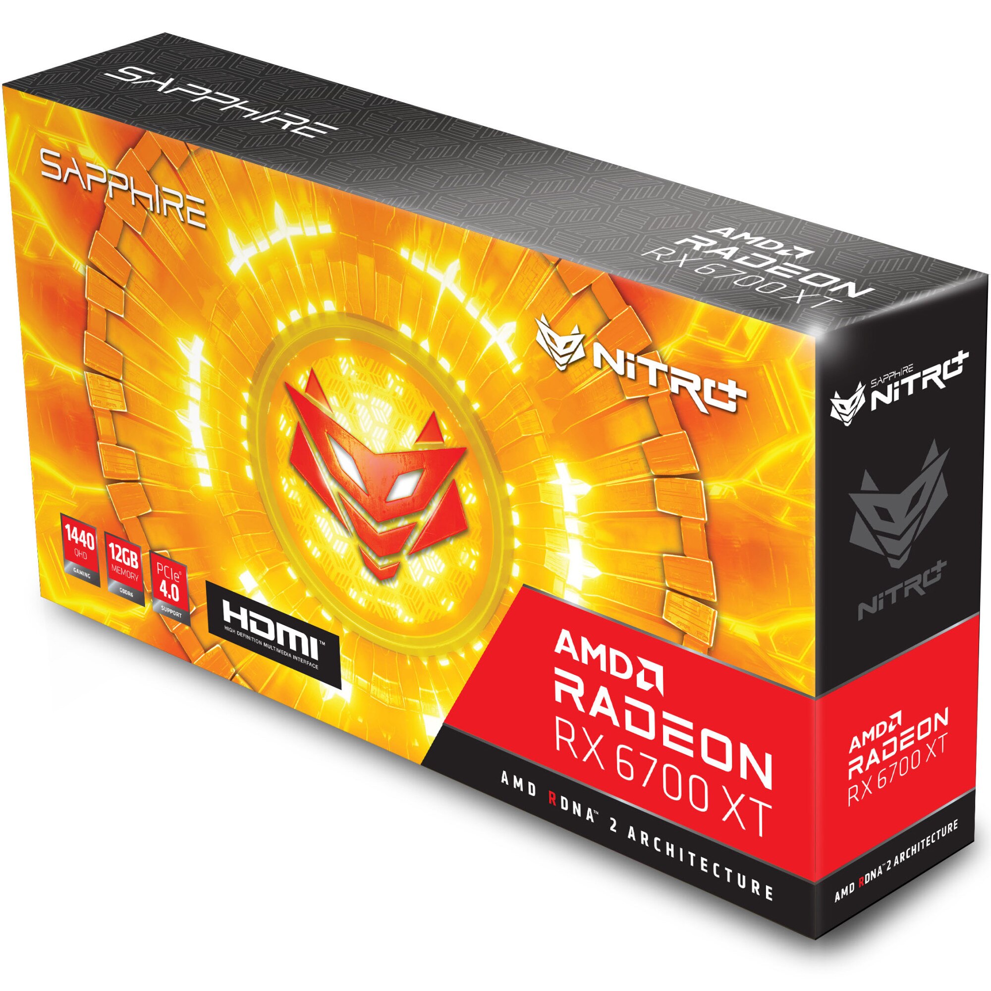 ［美品］SAPPHIRE NITRO+ Radeon RX 6700 XT Sapphire Nitro+ AMD Radeon RX 6700 XT Gaming OC 12GB GDDR6
