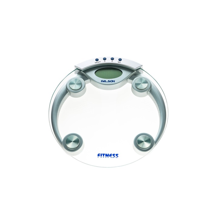 Електронна стъклена везна Palson Fitness, дигитален дисплей, измерва вода и мазнини до150 кг