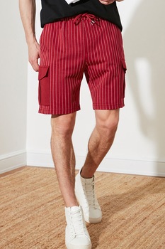 trendyol pantaloni scurti in dungi cu snur rosu inchisalb imagen 40_0_
0