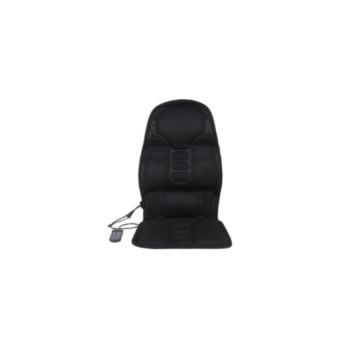 Husa pentru Scaun Auto, Birou, Poliester, Burete, Design Ergonomic, 5 Moduri Masaj, 3 Nivele de Intensitate, 3 Viteze variabile, Functie Independeta caldura, Negru