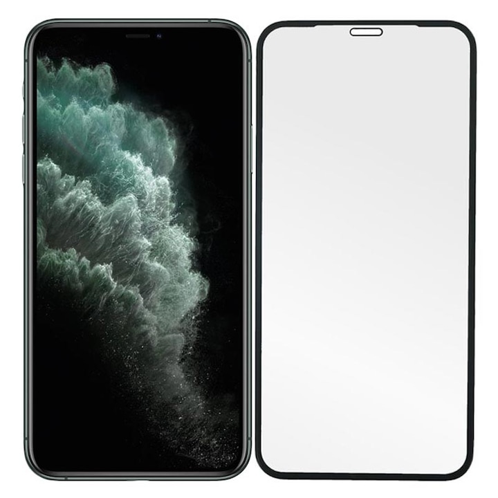 Folie din sticla securizata cu margini negre pentru Iphone X