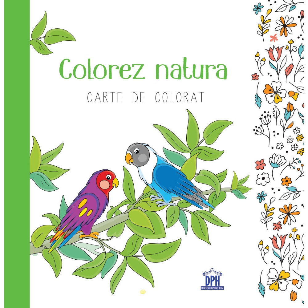 Colorez natura - carte de colorat
