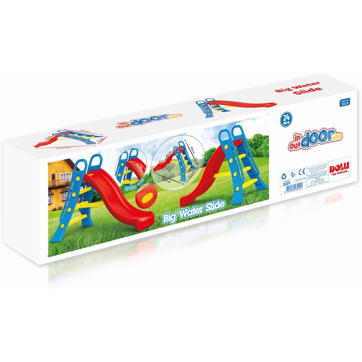 Jucarie de exterior Tobogan mare pentru copii viu colorat