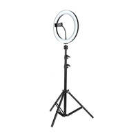 lampa circulara tracer led diametru 30 cm cu trepier de 210 cm conectare usb 3 moduri de lumina 10 niveluri intensitate imagen 12_0_
0