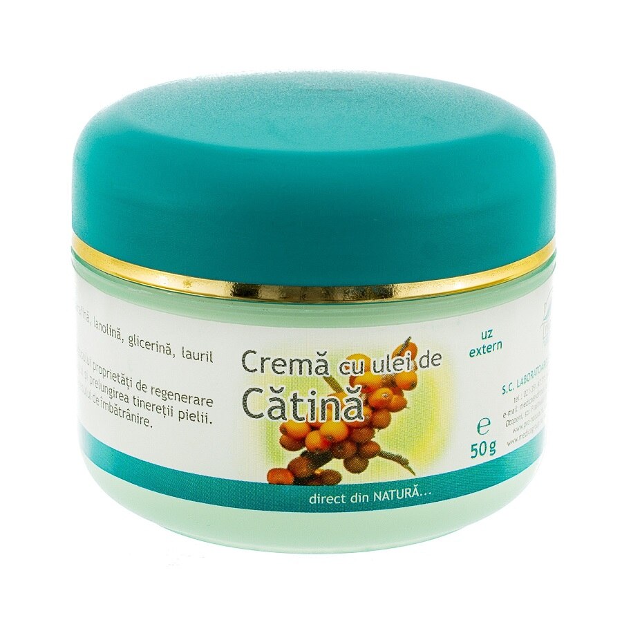 Crema cu ulei de catina, 50g, Pro Natura
