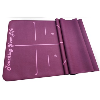 Covoras pentru yoga Golden, 1 mm, Cauciuc, Pliabil, 183 x 61 cm, Mov Covoras pentru yoga Golden, 1 mm, Cauciuc, Pliabil, 183 x 61 cm, Mov