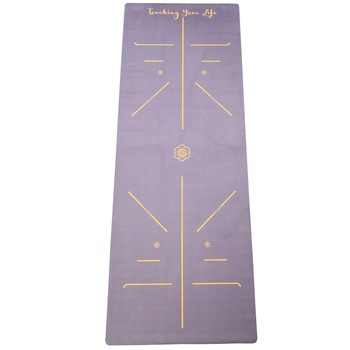 Covoras pentru yoga Golden, Cauciuc natural, Antiderapant, Violet Covoras pentru yoga Golden, Cauciuc natural, Antiderapant, Violet