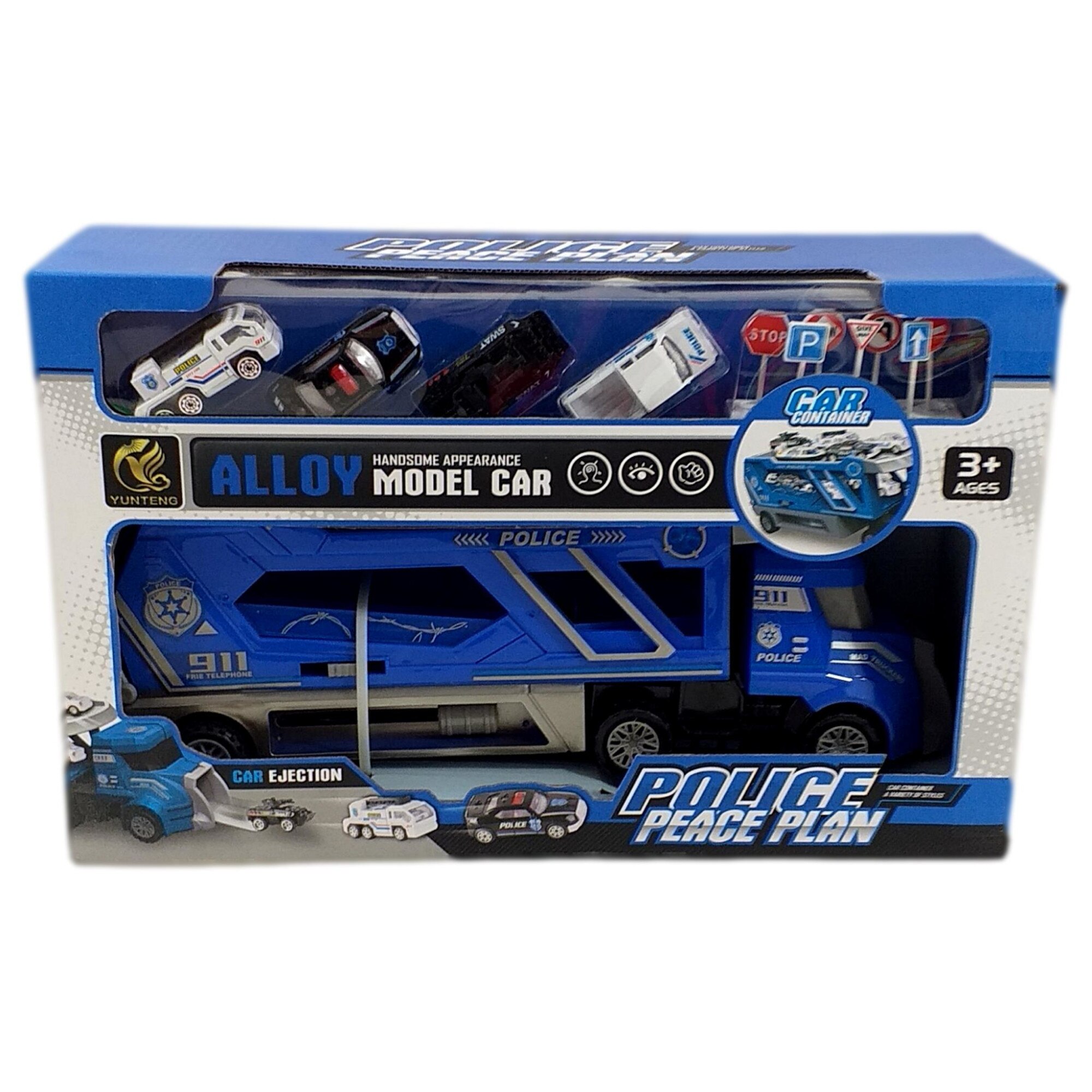 Set Masinute, 1tir, 4 masinute ,semne de circulatie