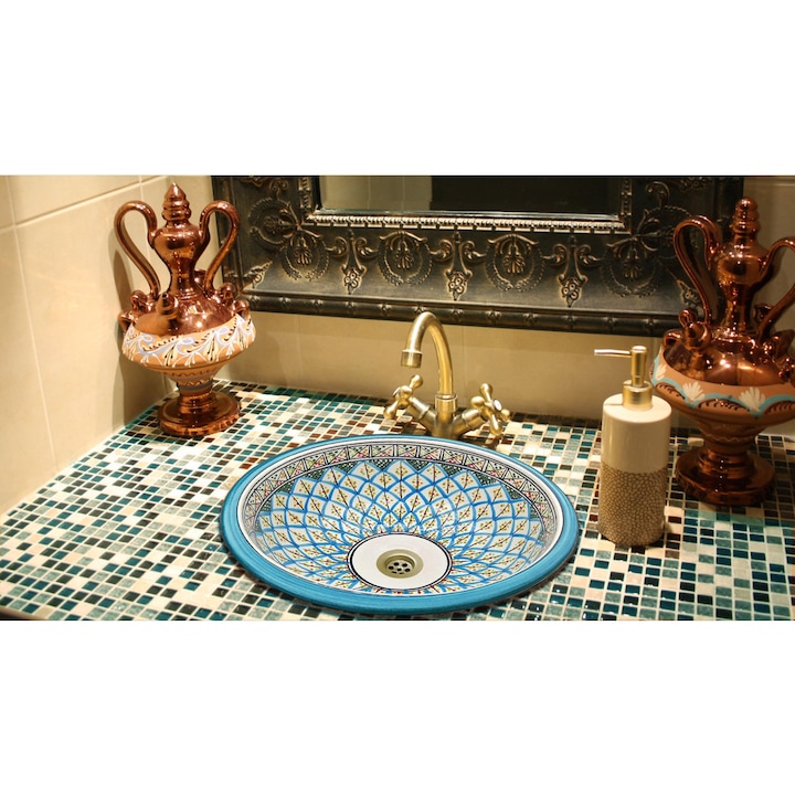 Мивка Rayan Artisan, 43x43x13cm, Санитарен фаянс