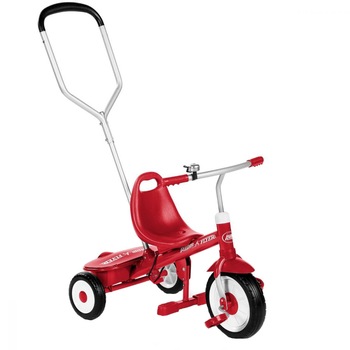 Tricicleta Radio Flyer - Steer and Stroll, rosu Tricicleta Radio Flyer - Steer and Stroll, rosu