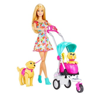 Papusa Barbie Puppy Ride, multicolor, +3 ani Papusa Barbie Puppy Ride, multicolor, +3 ani