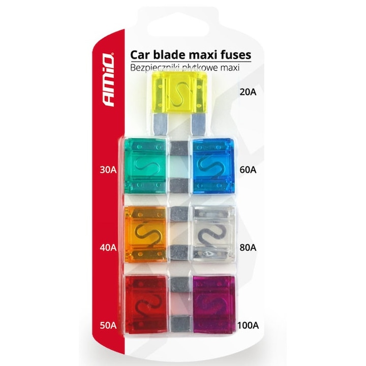 Педпазители за автомобил Amio, Maxi, пластинчати, 7 бр., 02214