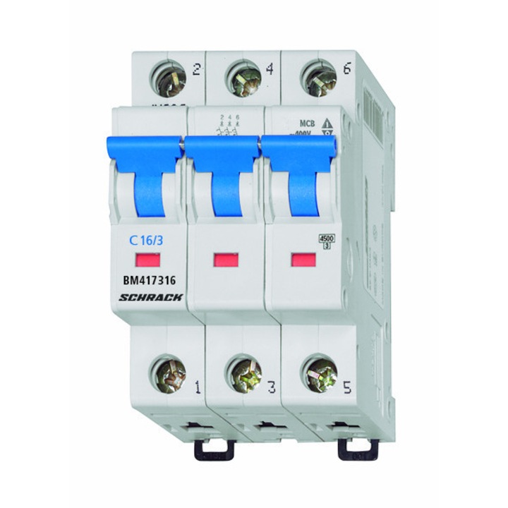 Siguranta automata C 16A / 3 poli 4,5kA