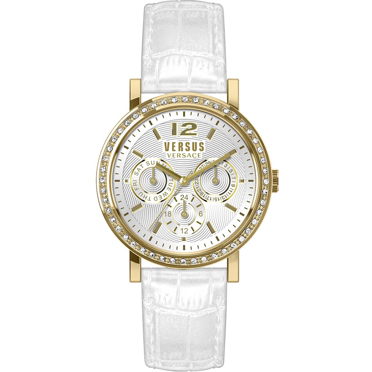 Ceas de dama Versus By Versace VSPOR2219, Quartz, 38mm, 5ATM, Auriu