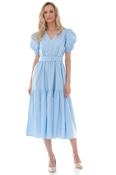 Rochie midi, ROH, cu maneci bufante - DR4259 Rochie midi, ROH, cu maneci bufante - DR4259