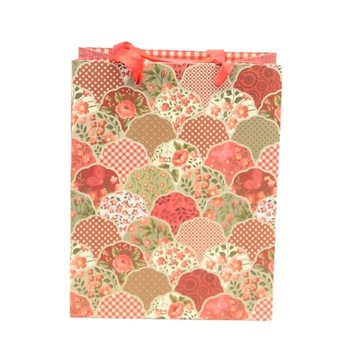 Punga cadou cartonata cu floricele caza pelletteria MOD1 Punga cadou cartonata cu floricele caza pelletteria MOD1