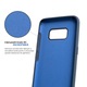 Husa Premium Silicon Compatibila Cu Apple IPhone SE 2 / iPhone 8 / iPhone 7, Traveler, cu interiorul din material textil, protectie camera, Alaskan Blue, PAB735