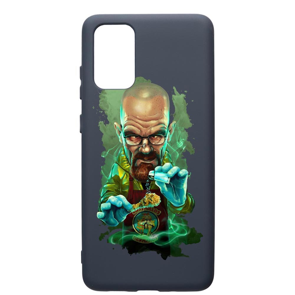 Husa Premium Silicon Compatibila Cu Samsung Galaxy S20 Plus, Breaking Bad, cu interiorul din material textil, protectie camera, Alaskan Blue, PAB367