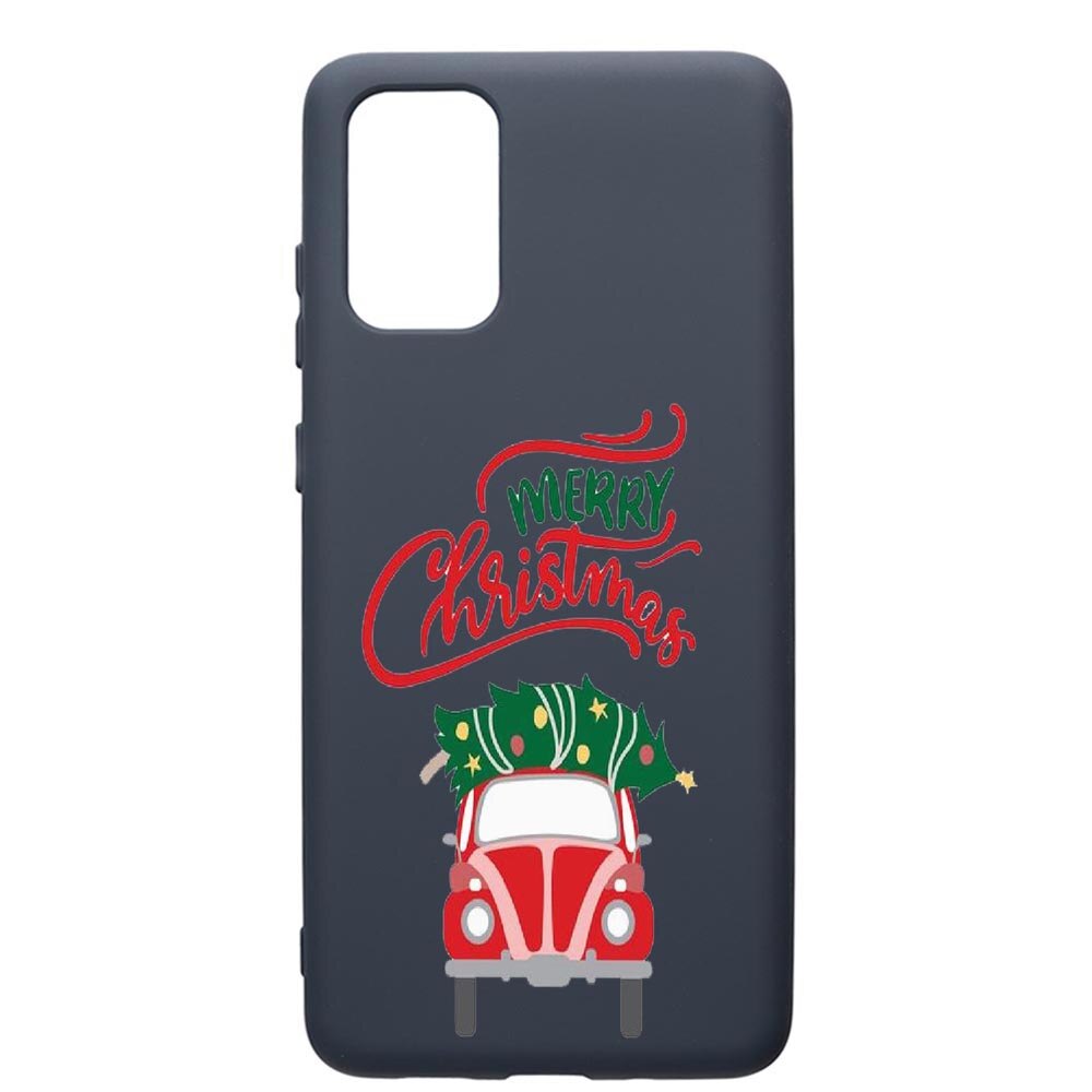 Husa Premium Silicon Compatibila Cu Samsung Galaxy S20 Plus, Merry Xmas, cu interiorul din material textil, protectie camera, Alaskan Blue, PAB357