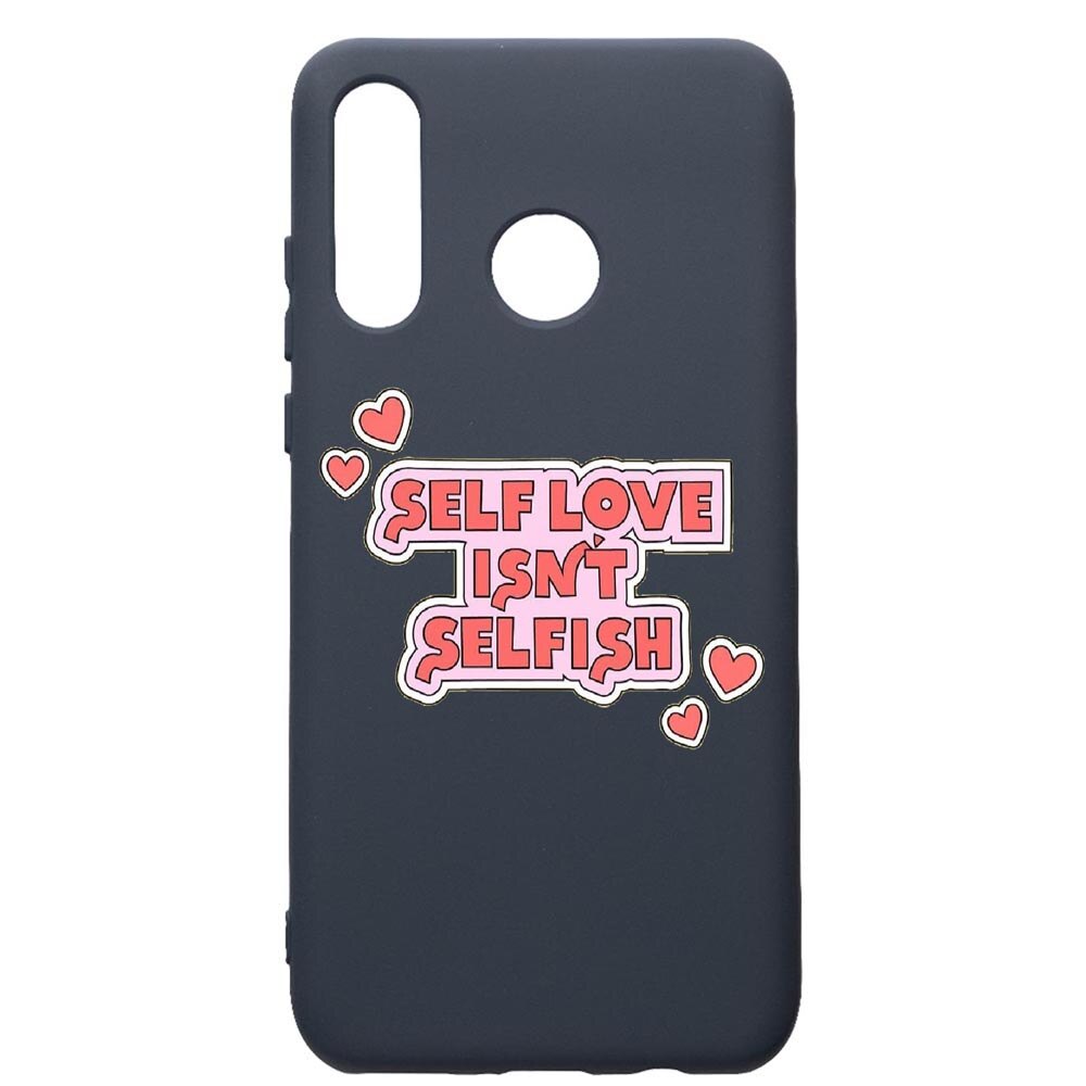 Husa Premium Silicon Compatibila Cu Huawei P30 Lite, Self Love, cu interiorul din material textil, protectie camera, Alaskan Blue, PAB493