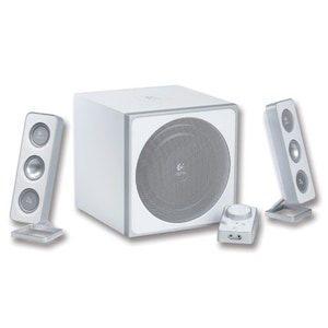 Boxe Logitech Z4i 40W RMS, albe