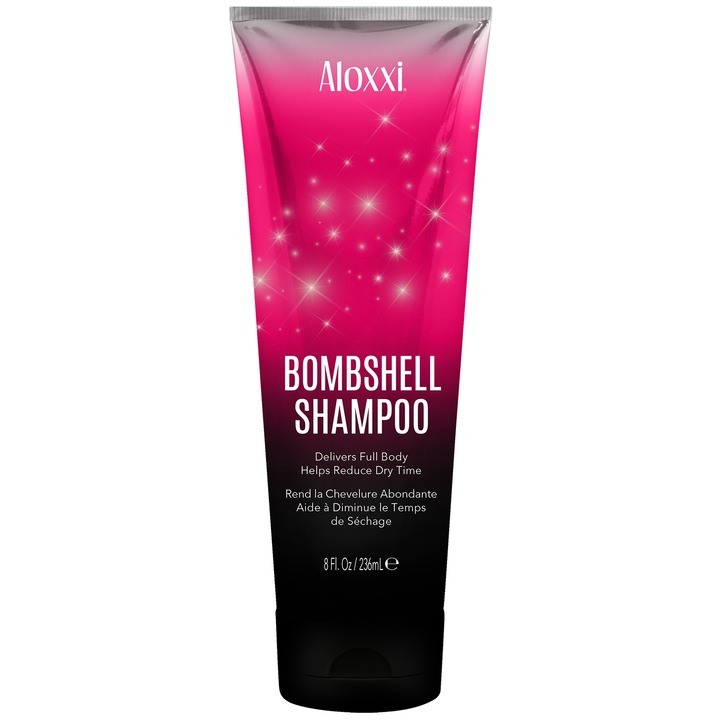Sampon Aloxxi Bombshell cu extract de ginseng si urzica alba, 236 ml