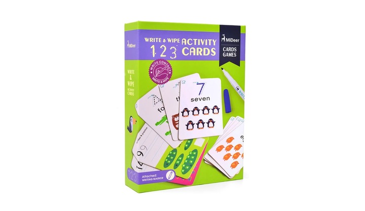 Cartonase Scrie si Sterge 123, Mideer