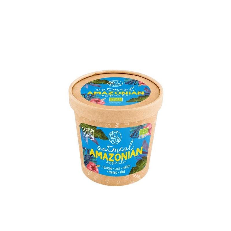 Porridge Exotic din Ovaz cu Fructe Amazoniene Bio 70 grame Diet Food