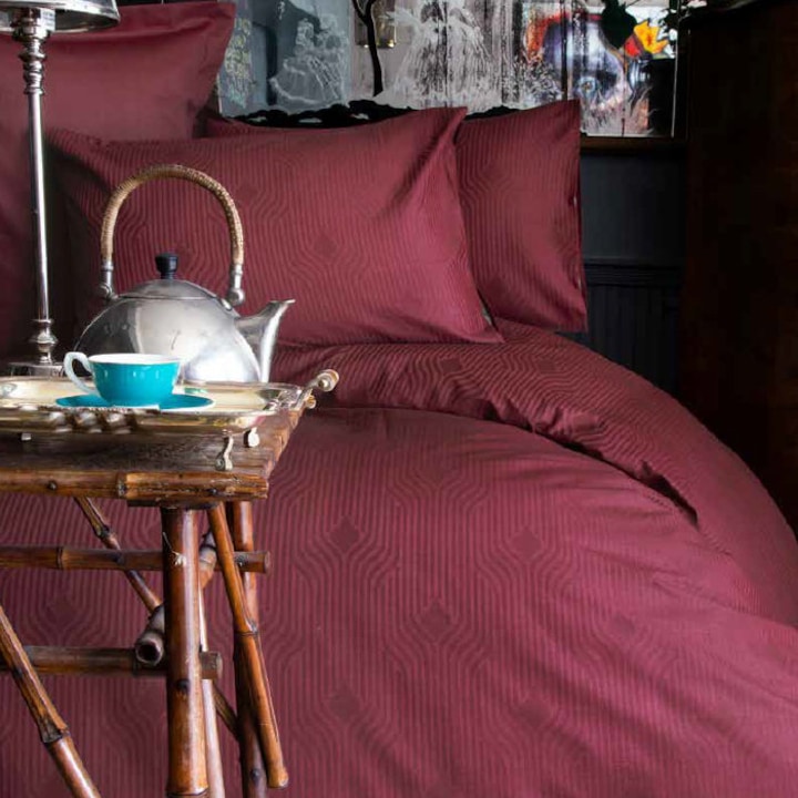 Спален комплект Issimo Botilo Red, двоен, 7 части