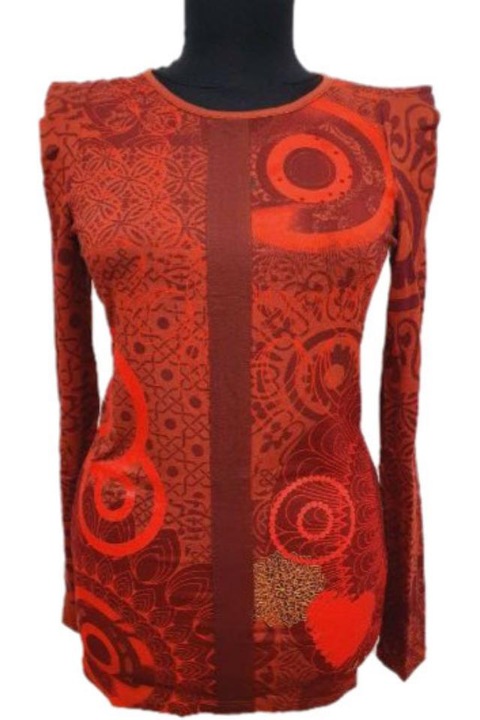 Bluza Desigual 17WWTKBM, Visiniu, XS