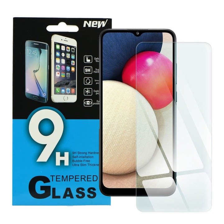 Samsung Galaxy A03s / A02s /A02 / A03 Core / M02s / F02s kompatibilis üvegfólia, előlapi, edzett
