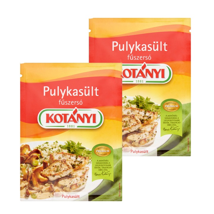 Kotányi Pulykasült fűszerkeverék, 2 x 38 g
