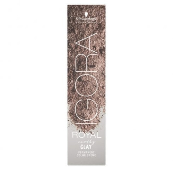 Vopsea de par permanenta cu amoniac, Schwarzkopf Professional Igora Royal Earthy Clay 6.16 60 ml