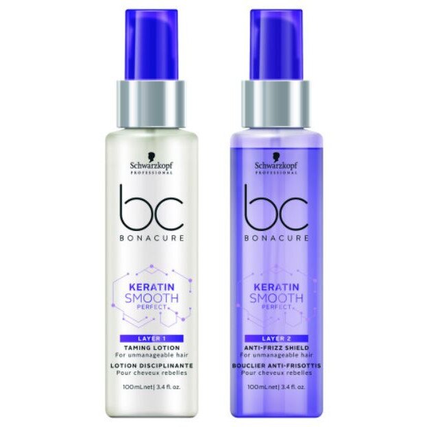 Tratament netezire, Schwarzkopf Professional Bonacure Keratin Smooth Perfect Duo, 100 ml