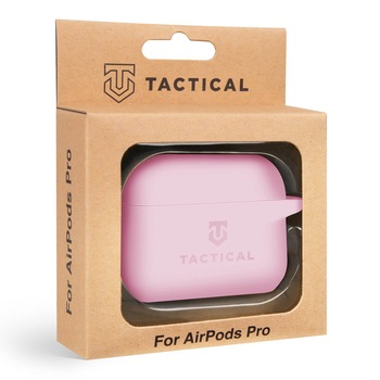 Carcasa termopoliuretanica pentru Apple AirPods Pro, Tactical Velvet Smoothie Carabiner (roz) Carcasa termopoliuretanica pentru Apple AirPods Pro, Tactical Velvet Smoothie Carabiner (roz)
