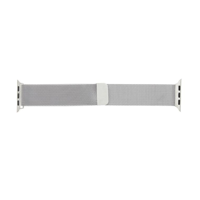 Curea din otel, inoxidabil, magnetica pentru Apple Watch 38mm, 40mm, Tactical 338 Milanese Loop (argintiu)