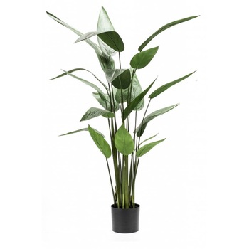Planta artificiala de Heliconia, Emerald, Plastic, 125 cm, Verde Planta artificiala de Heliconia, Emerald, Plastic, 125 cm, Verde