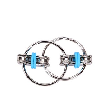 Jucarie senzoriala antistres, Fidget Metalic Triplu Spinner, Albastru, 3 cm, +3 ani, Urban Trends ®️ Jucarie senzoriala antistres, Fidget Metalic Triplu Spinner, Albastru, 3 cm, +3 ani, Urban Trends ®️