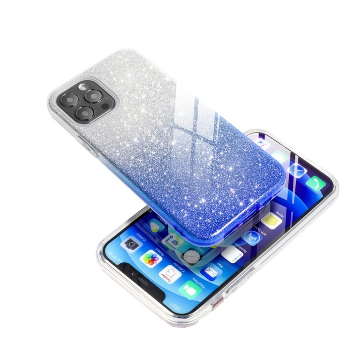 Forcell Shining Telefontok Samsung Galaxy A13 Clear/kék
