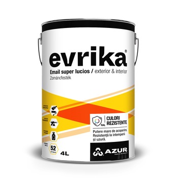 Email Evrika superlucios Orange RAL 2011 Azur 4l Email Evrika superlucios Orange RAL 2011 Azur 4l