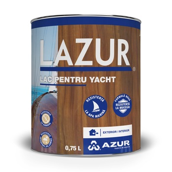 Lac Lazur pentru yacht teak Azur 0.75l Lac Lazur pentru yacht teak Azur 0.75l