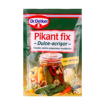 Pikant Fix Dulce Acrisor DR. OETKER, Ideal pentru Muraturi, 100 g, Conservant Pikant Fix Dulce Acrisor DR. OETKER, Ideal pentru Muraturi, 100 g, Conservant