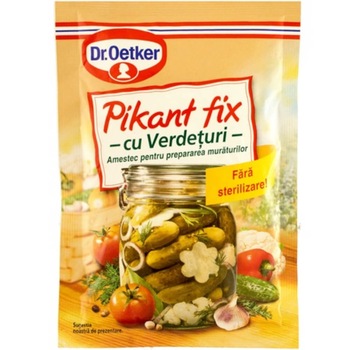 Pikant Fix cu Verdeturi DR. OETKER, Ideal pentru Muraturi, 100 g, Conservant Pikant Fix cu Verdeturi DR. OETKER, Ideal pentru Muraturi, 100 g, Conservant