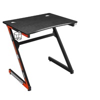 birou gaming multifunctional mr ironstone cadru metalic blat mdf laminat 80x60 cm inaltime 76 cm suporti pahar si casti negru-rosu imagen 48_0_
0