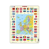 puzzle maxi harta europei si steagurile tarilor din europa orientare tip portret 70 de piese larsen romana imagen 3_0_
0