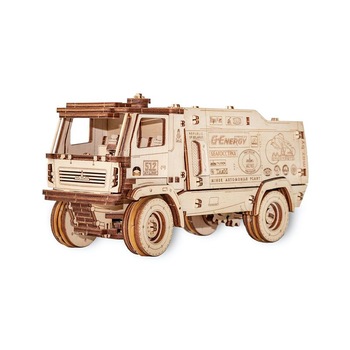 Set constructie cu mecanism Puzzle 3D MAZ 5309RR SCALE 1:30 din lemn 278 piese @ EWA Set constructie cu mecanism Puzzle 3D MAZ 5309RR SCALE 1:30 din lemn 278 piese @ EWA
