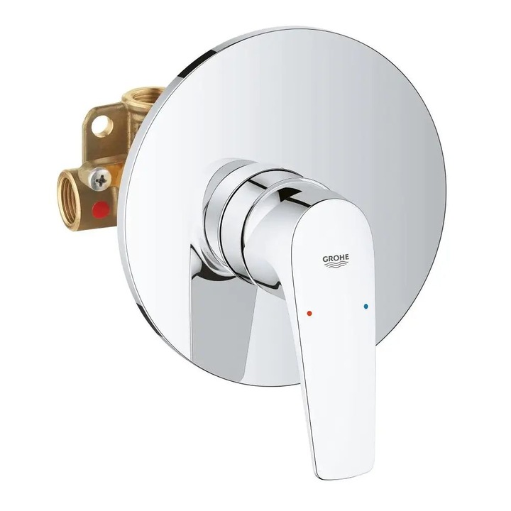 Смесител Grohe EUROSMART, За душ, За вграждане, StarLight хром покритие, Керамичен механизъм